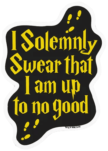 Mischief Managed Sticker